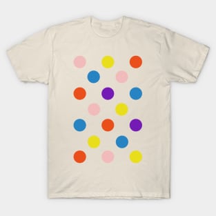 Big Multicolor Polka Dots Pattern T-Shirt